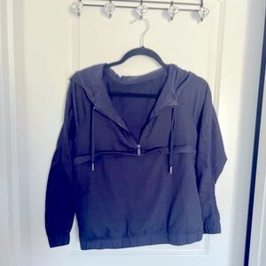 Rare lululemon pullover zip hood jacket that convertible into drawstring bag